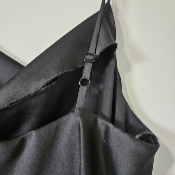 Juniors Black Slip Dress - Picture 4 of 5